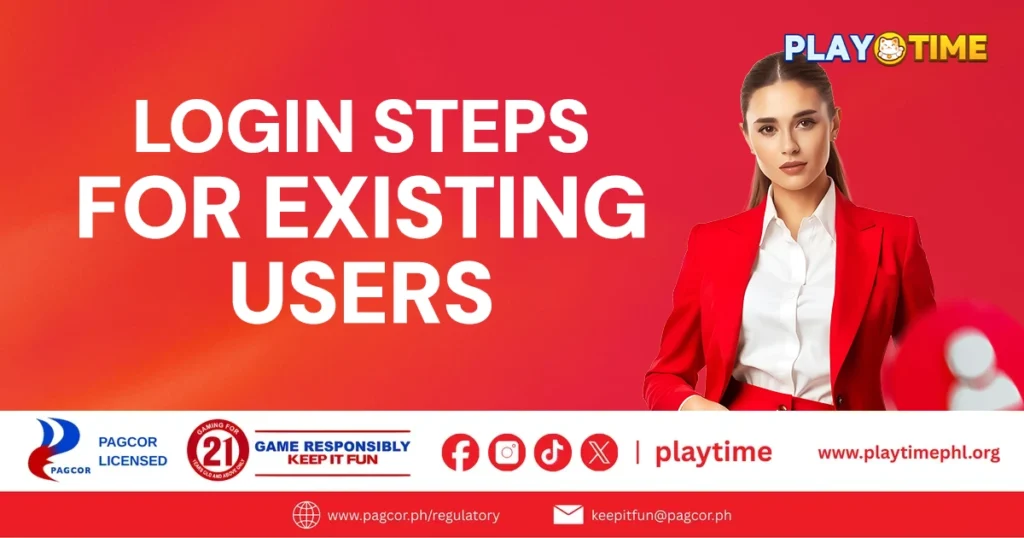 login steps for existing users